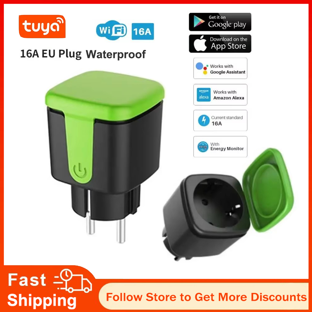 Smart Home Google - Tuya EU 16A WiFi Smart Waterproof