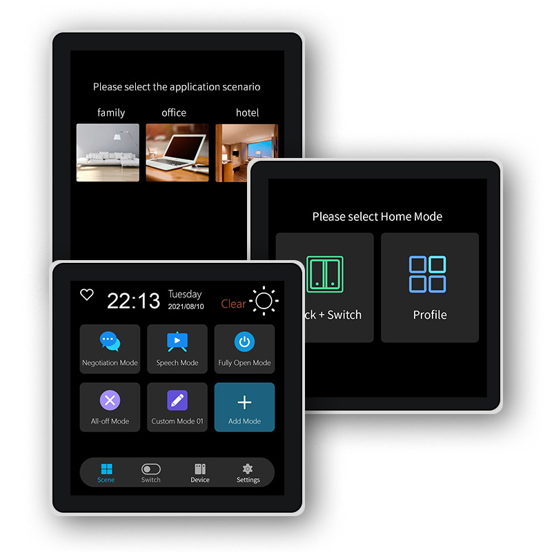 Smart Home Dashboard - FUERS 4 Inch Touch Screen Multi-functional