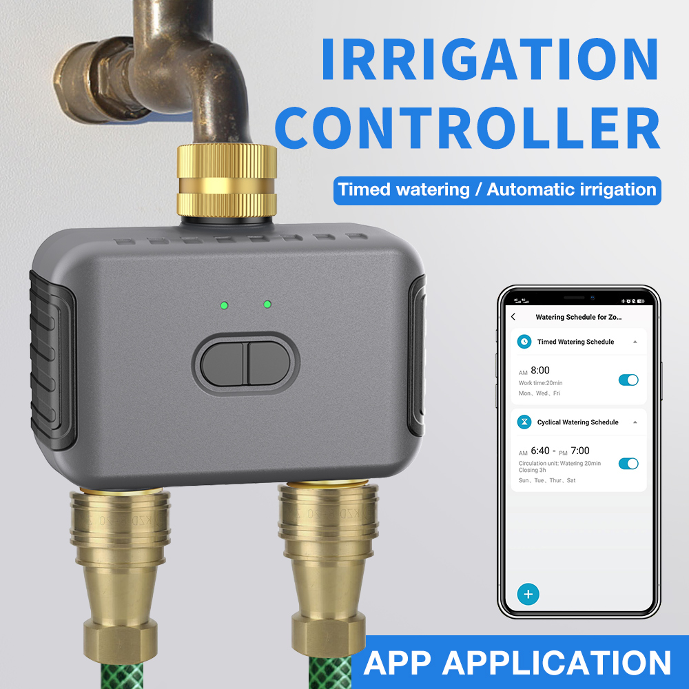 Smart Home Google - Tuya 2 Zone Watering Timer Garden