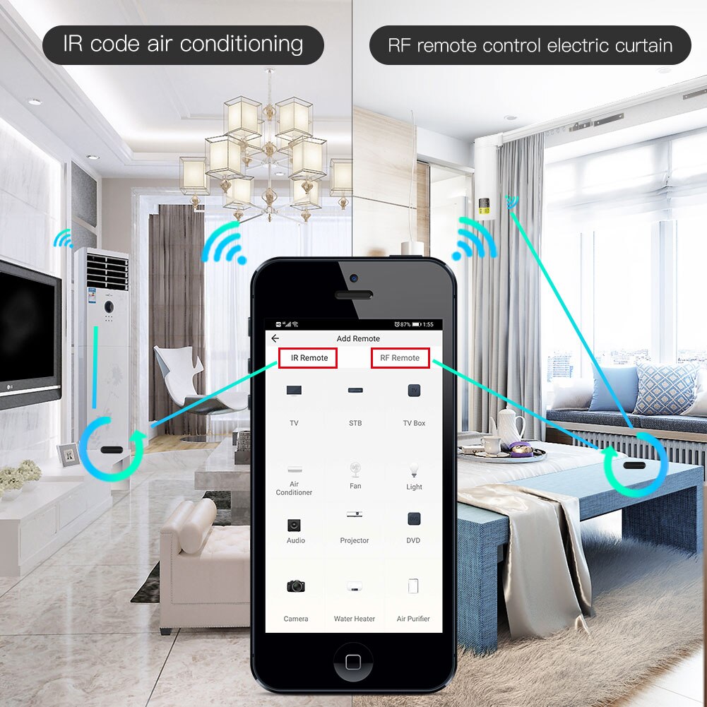 MOES Tuya WiFi IR RF Remote fo - огляд і ціна Smart Home Dashboard