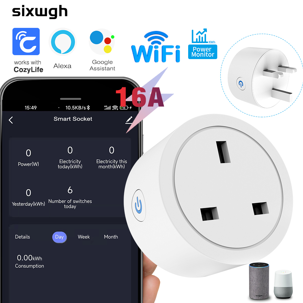 WiFi Smart Socket 16A UK Plug  - огляд і ціна Smart Home Energy Monitor