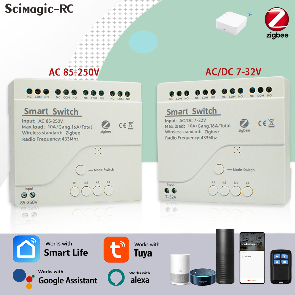4CH Zigbee Tuya Smart Home Rel - огляд і ціна Smart Home Google
