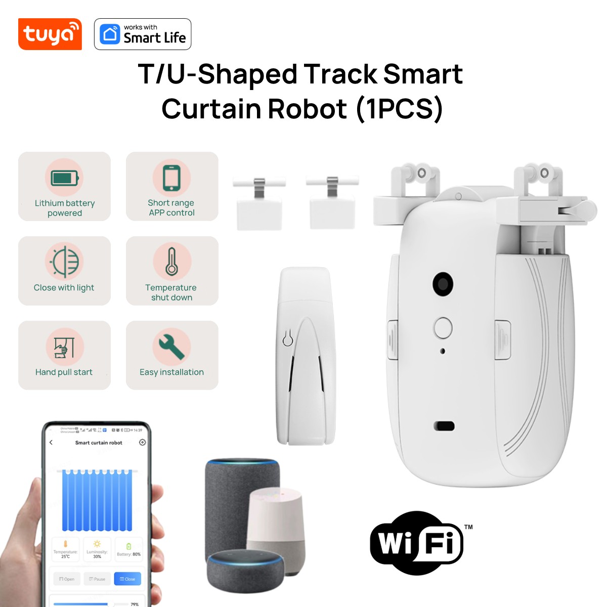Tuya Smart WiFi Curtain Robot  - огляд і ціна Smart Home Wifi Hub
