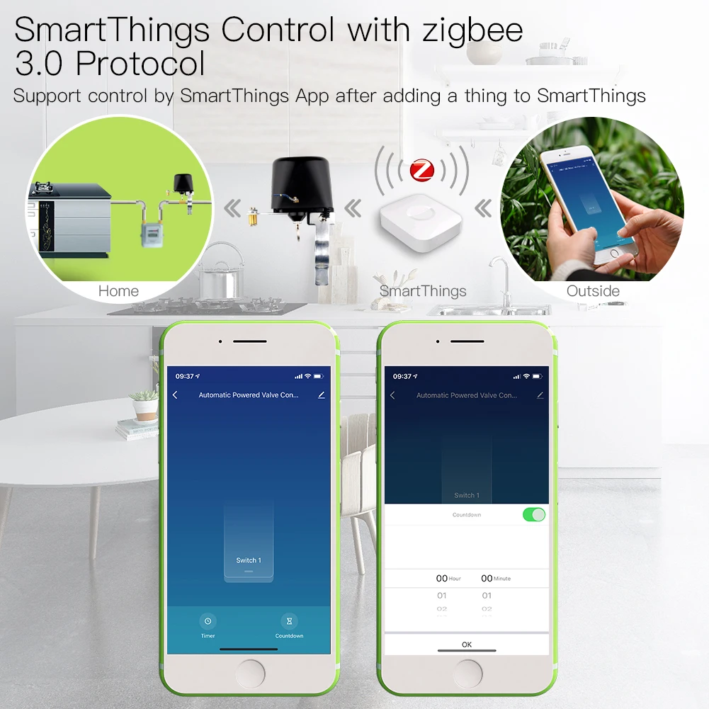 MOES ZigBee 3.0 Smart Gas Wate - огляд і ціна Smart Home Plus