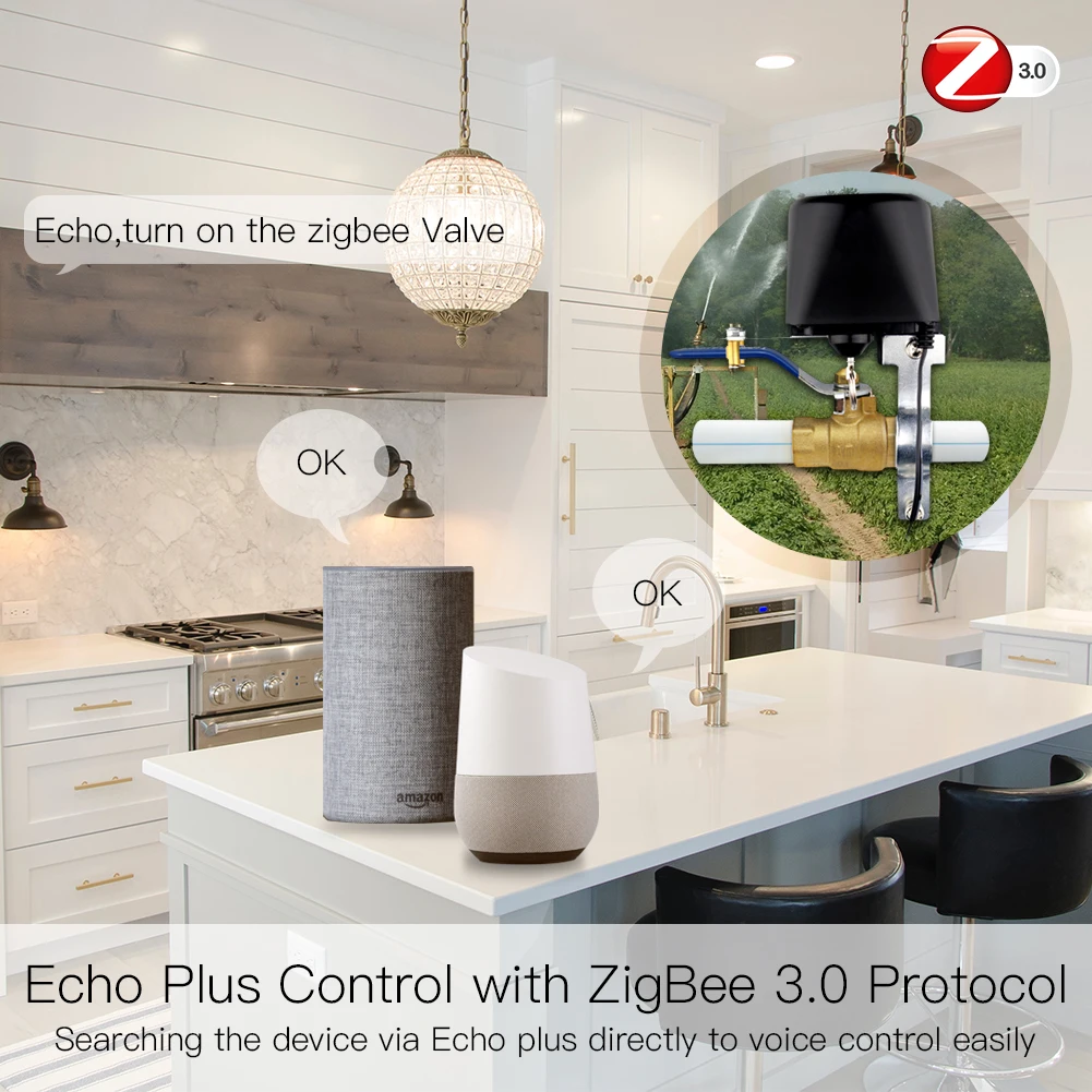 MOES ZigBee 3.0 Smart Gas Wate - огляд і ціна Smart Home Plus