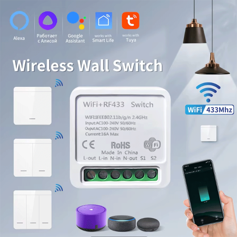Tuya WiFi Smart Light Switch S - огляд і ціна Smart Home Google