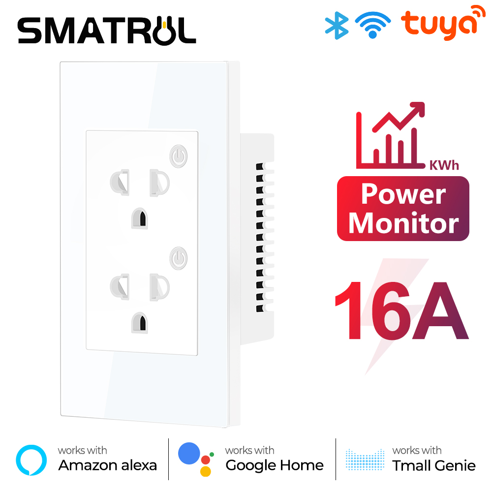 16A Tuya WiFi Bluetooth US EU  - огляд і ціна Smart Home Energy Monitor
