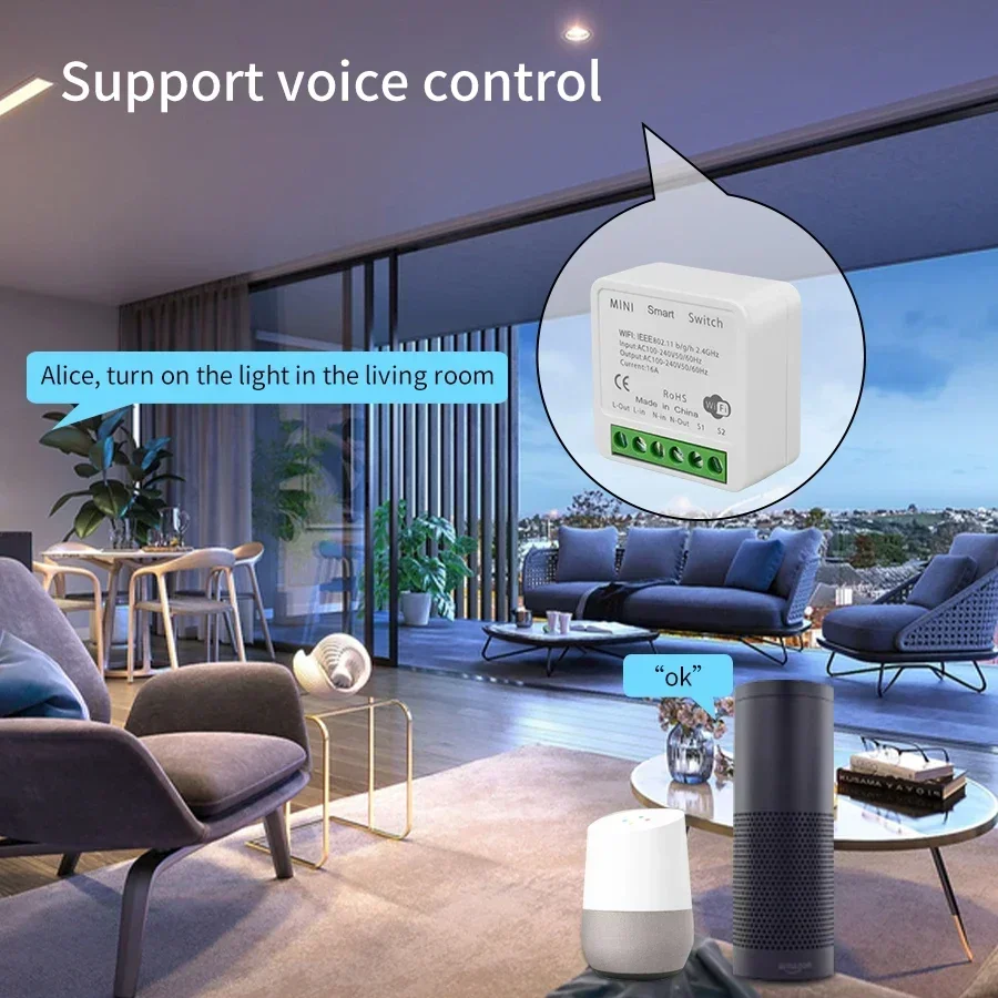 Tuya WiFi Smart Switch Module  - огляд і ціна Smart Home Google