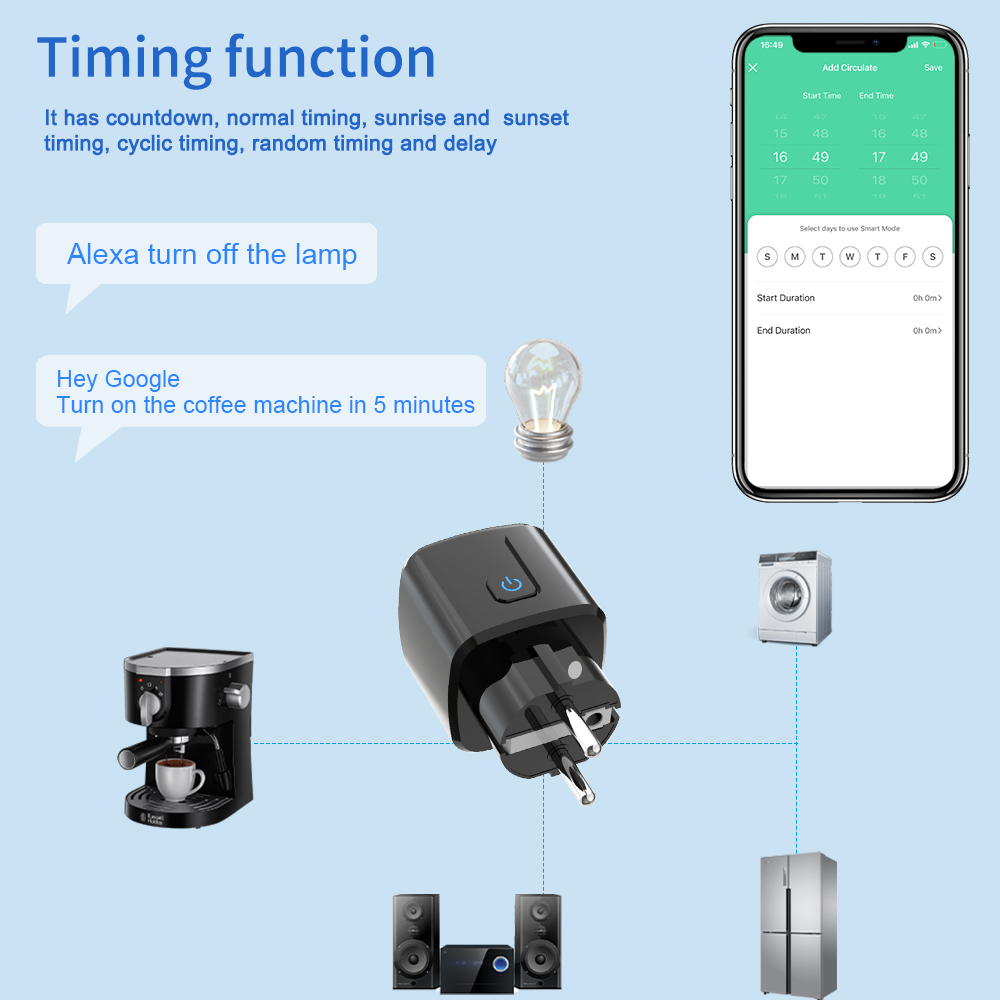 Tuya Smart Socket WiFi Remote  - огляд і ціна Smart Home Energy Monitor