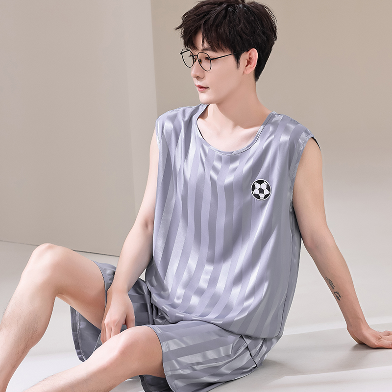 Summer Men Pyjamas Ice Silk Pa - огляд і ціна Smart Home Plus