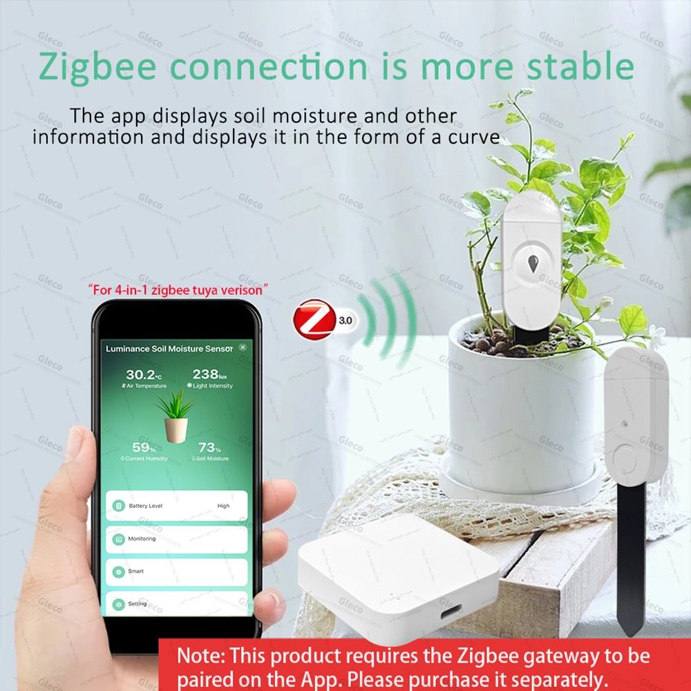 Zigbee Soil Moisture Sensor Me - огляд і ціна Smart Home Energy Monitor