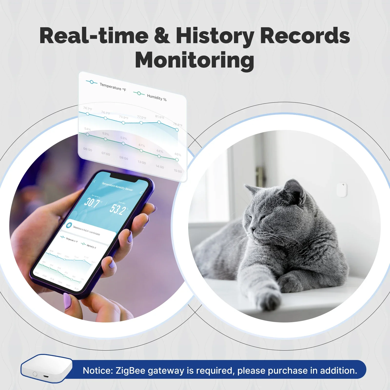 MOES Tuya Zigbee Smart Tempera - огляд і ціна Smart Home Energy Monitor