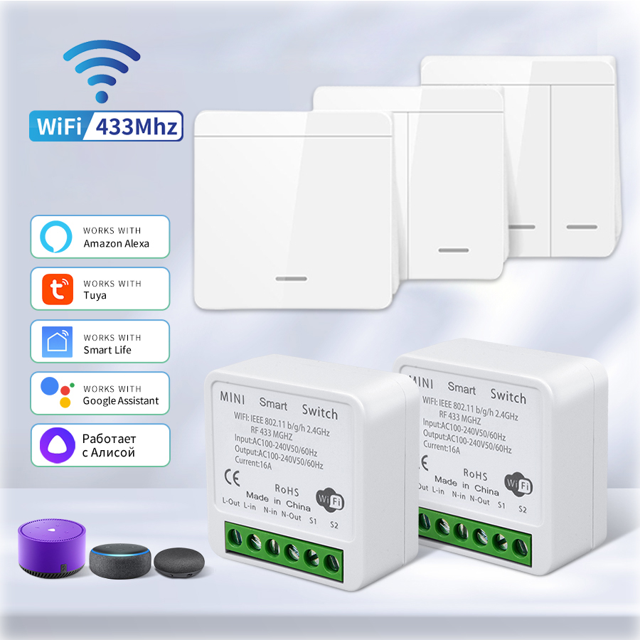 Wifi RF 433MHz Smart Switch Tu - огляд і ціна Smart Home Dashboard