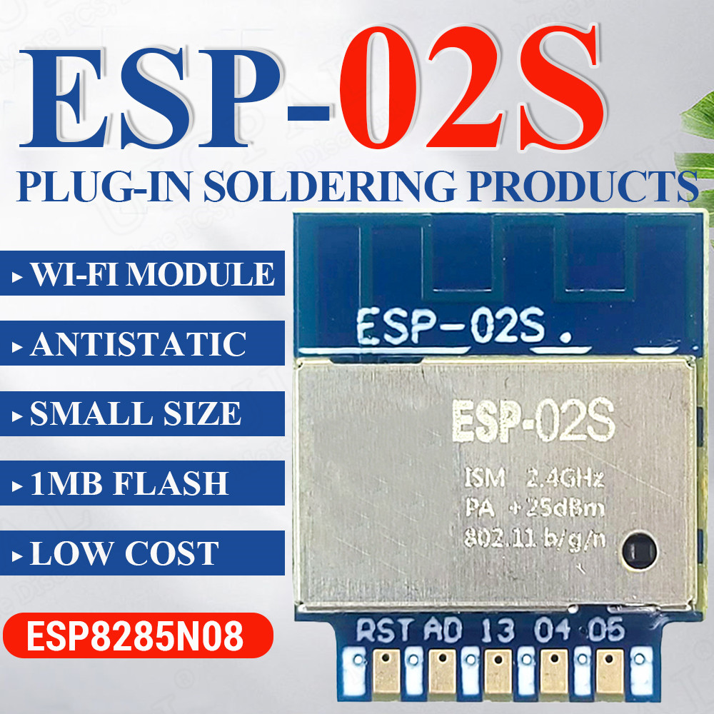 ESP-02S Serial Wireless 2.4G W - огляд і ціна Smart Home Esp8266