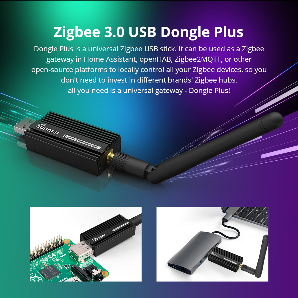 SONOFF Zigbee 3.0 USB Dongle P - огляд і ціна Smart Home Plus