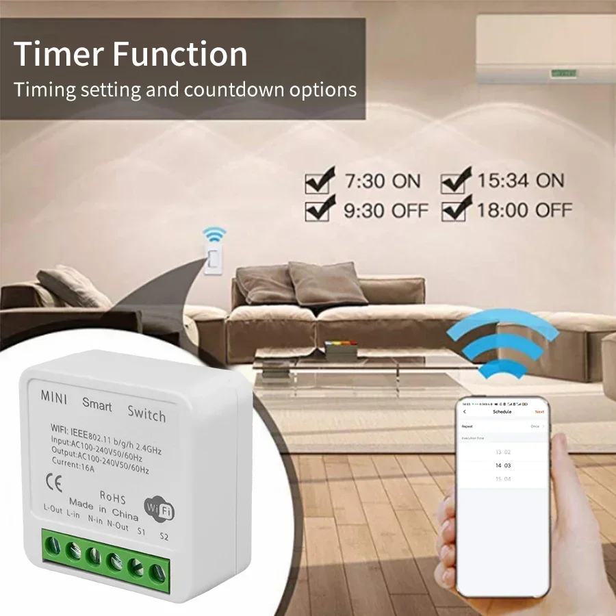 16A 20A Tuya Smart WiFi Switch - огляд і ціна Smart Home Google